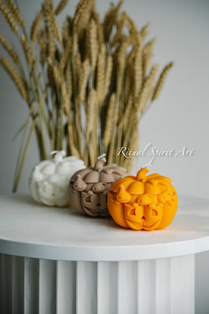 Spooky Pumpkin Candle