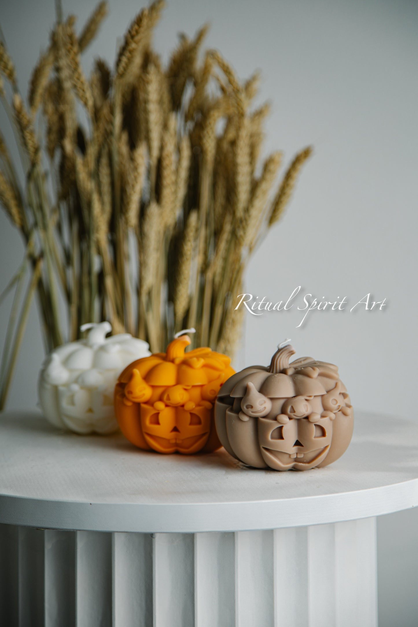 Spooky Pumpkin Candle