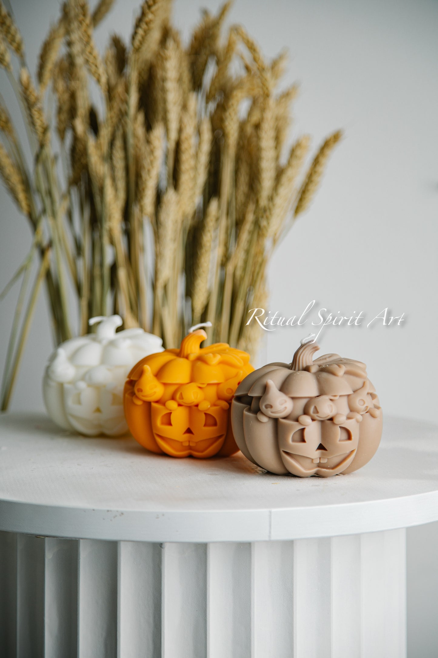 Spooky Pumpkin Candle