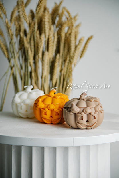 Spooky Pumpkin Candle