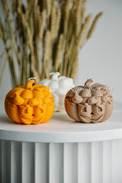 Spooky Pumpkin Candle