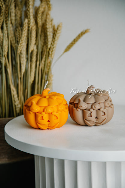 Spooky Pumpkin Candle