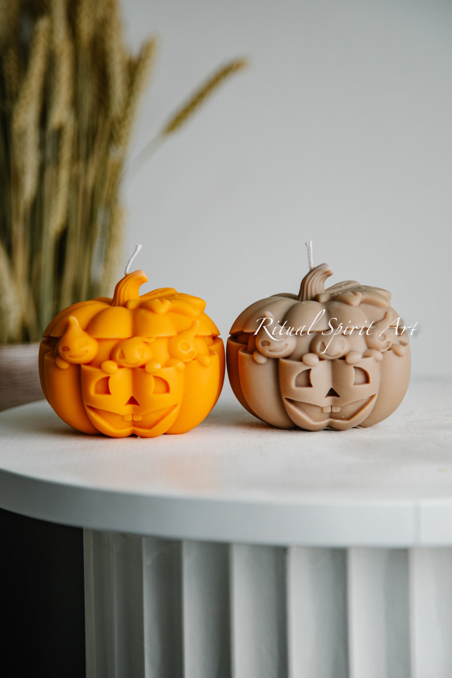 Spooky Pumpkin Candle
