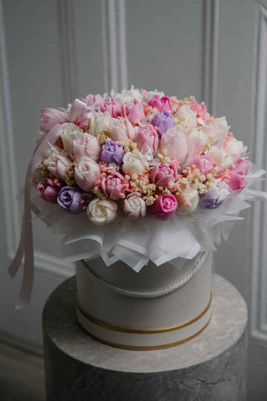Tulips Candle Bouquet