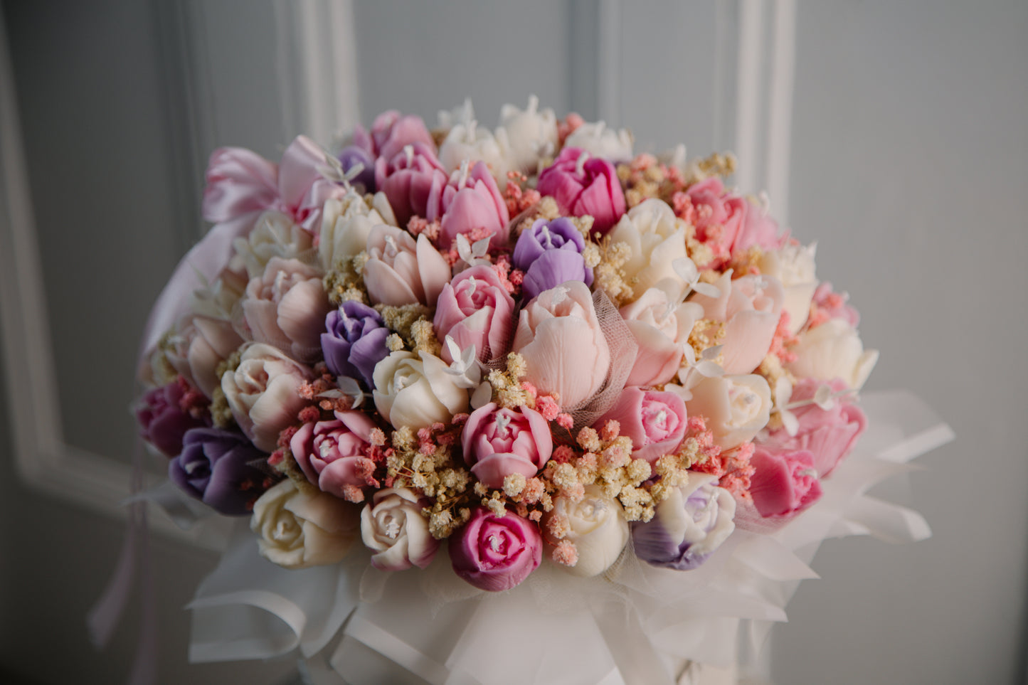 Tulip Candle Bouquet – Luxury Soy Wax Flower Gift (20, 35 or 50 Candles)