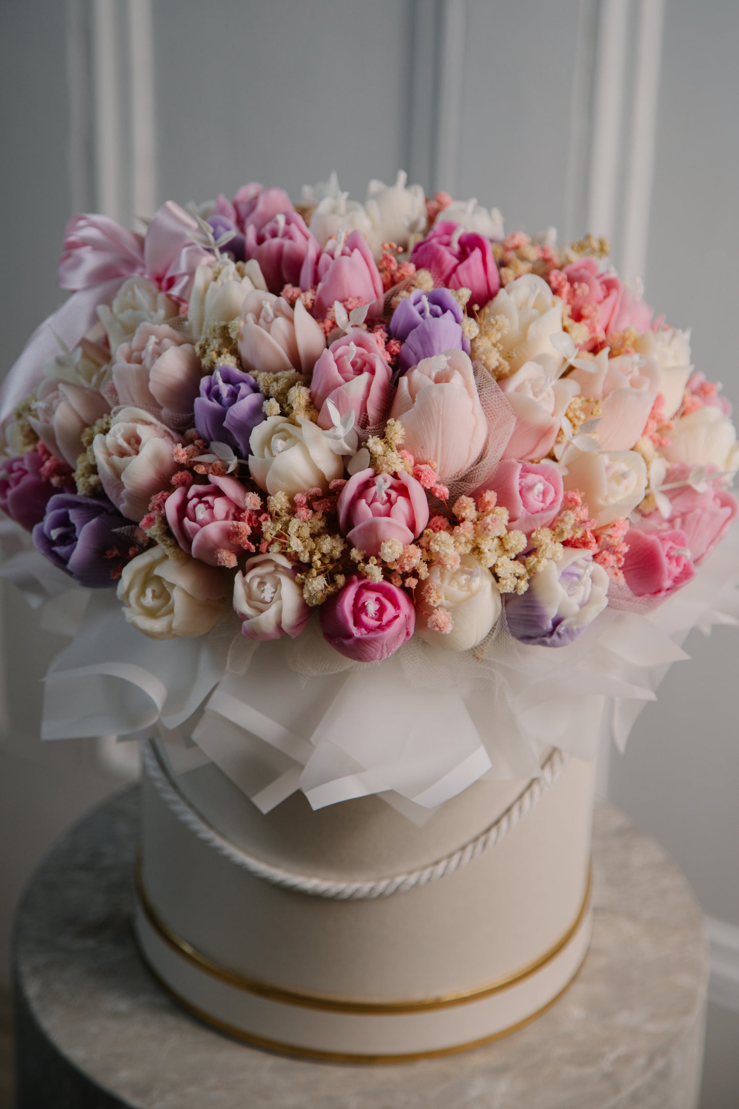 Tulip Candle Bouquet – Luxury Soy Wax Flower Gift (20, 35 or 50 Candles)