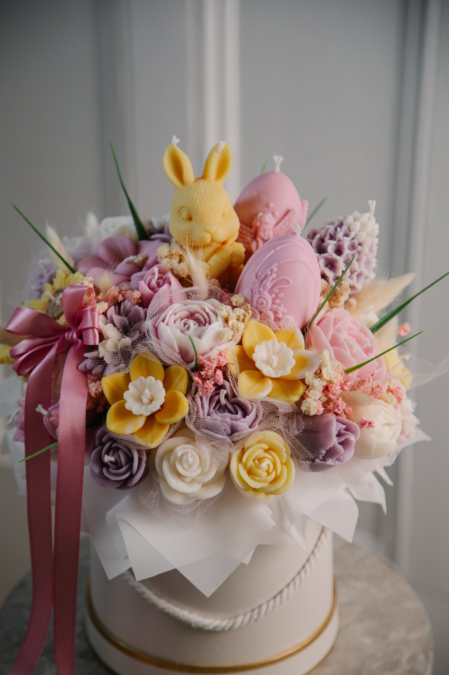 Spring Easter Candle Bouquet