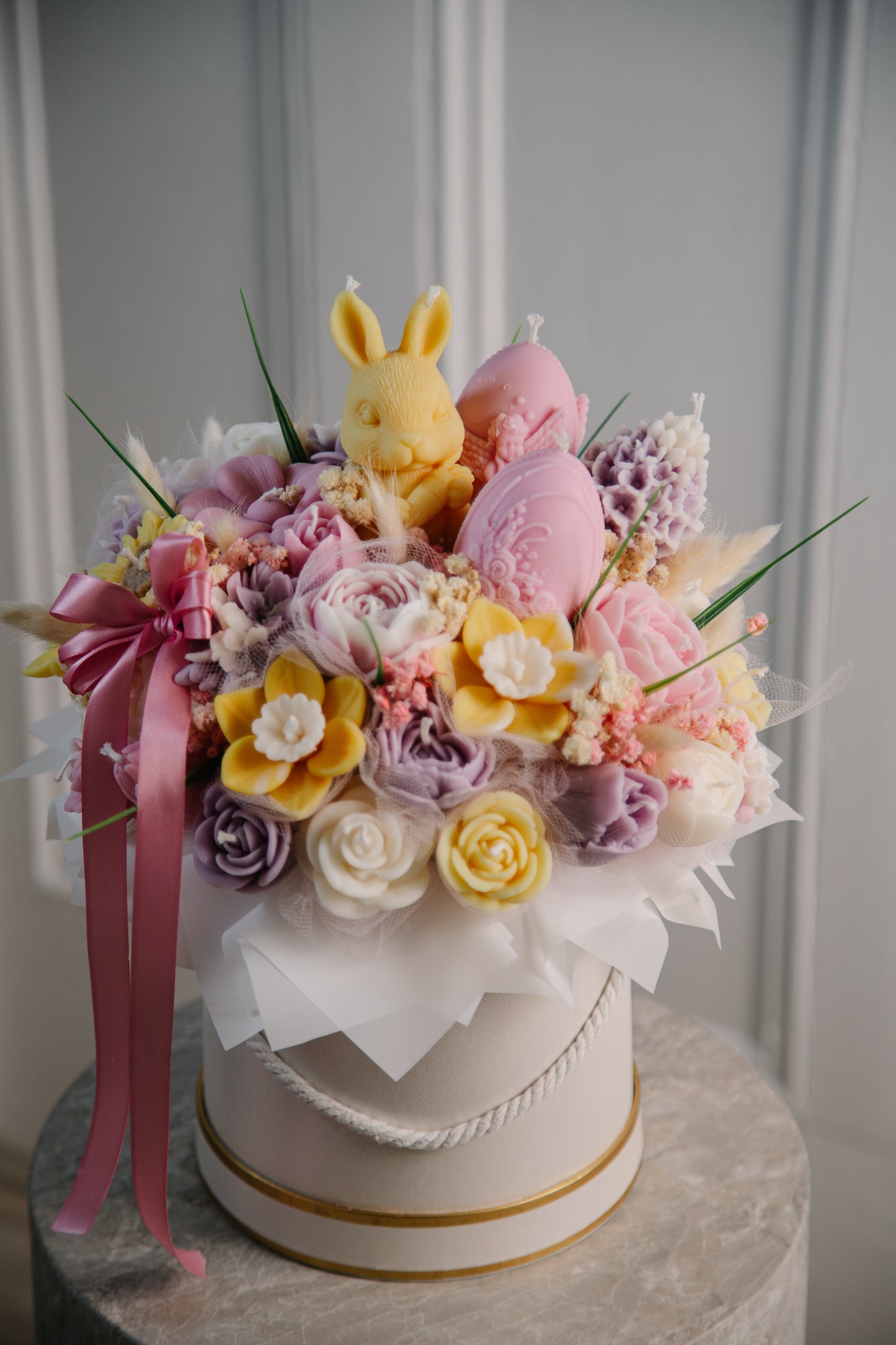 Spring Easter Candle Bouquet