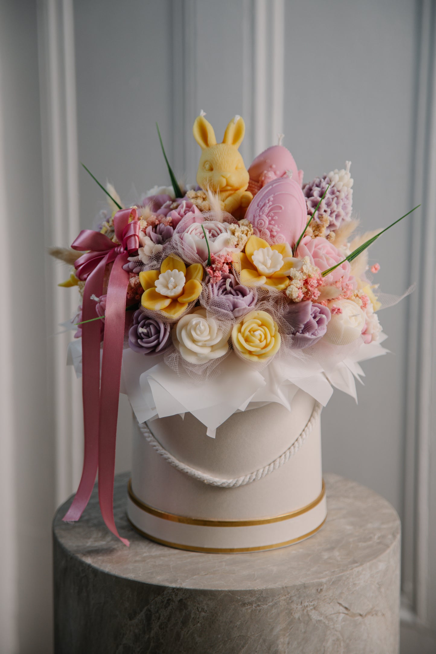 Spring Easter Candle Bouquet