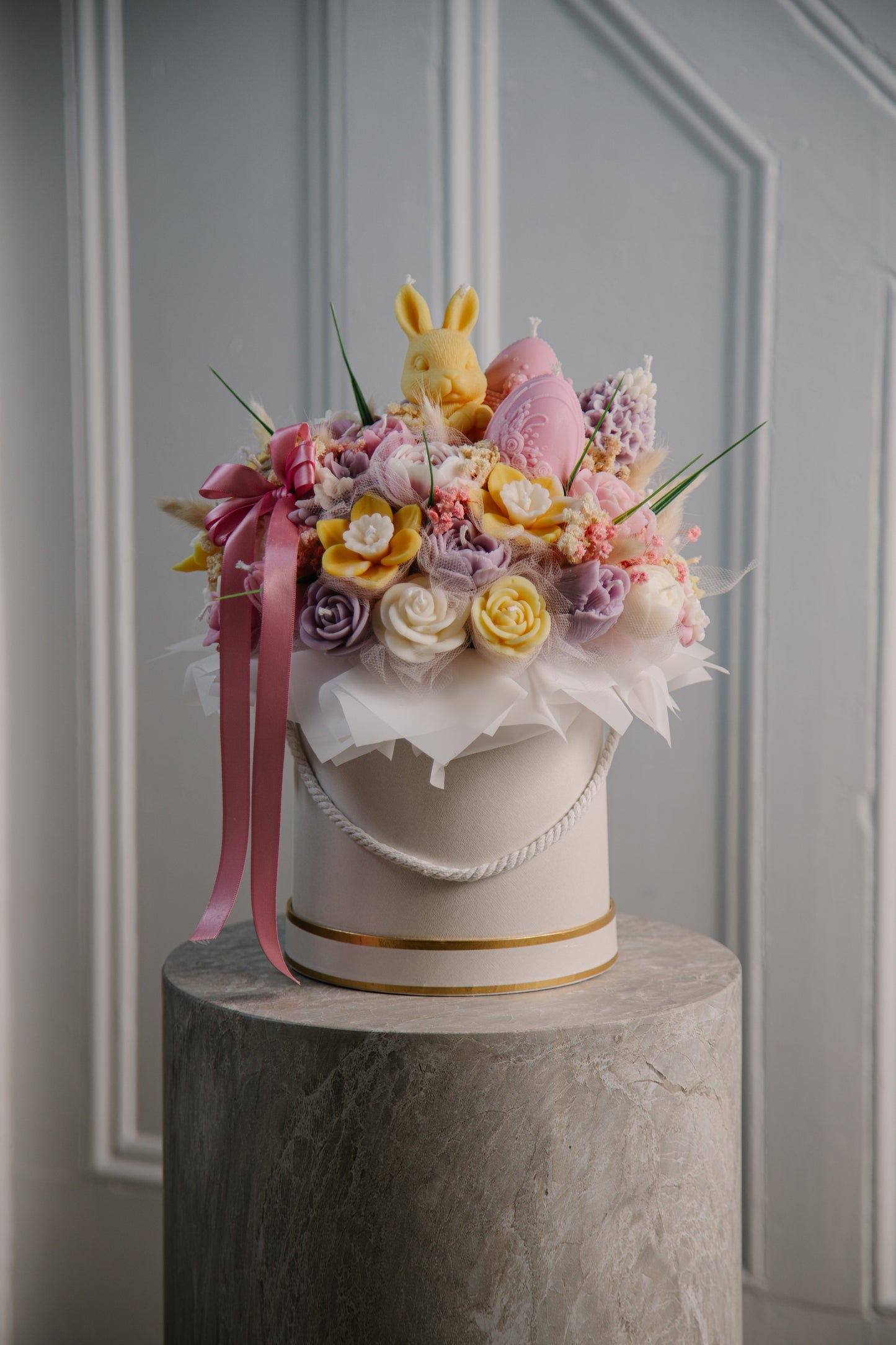 Spring Easter Candle Bouquet