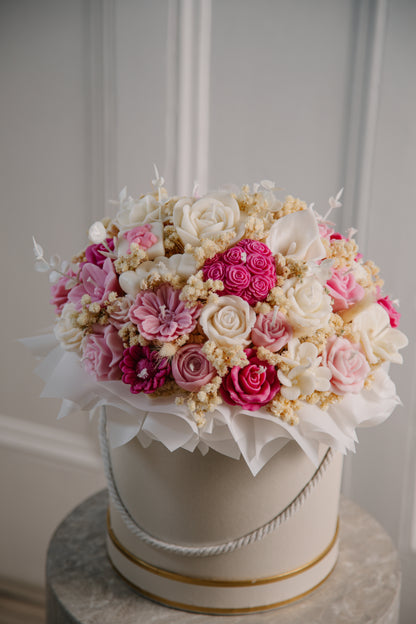Pink Petal Candle Bouquet