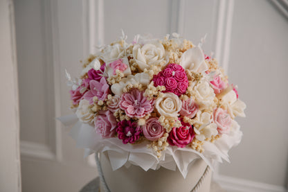 Pink Petal Candle Bouquet