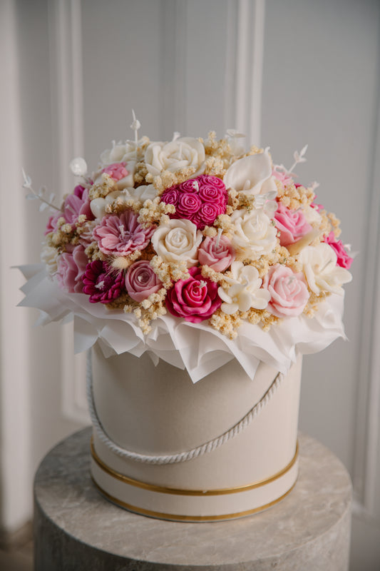Pink Petal Candle Bouquet