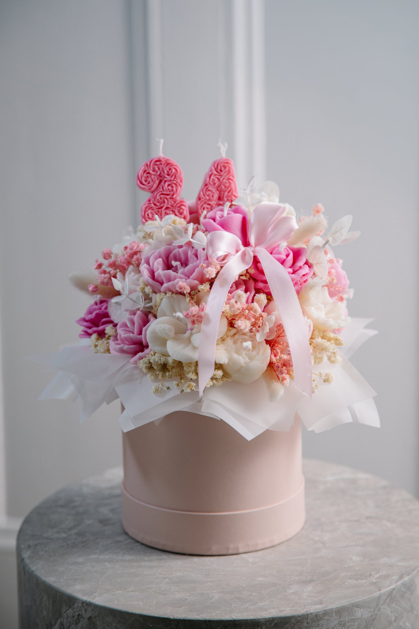 Birthday bouquet of candles
