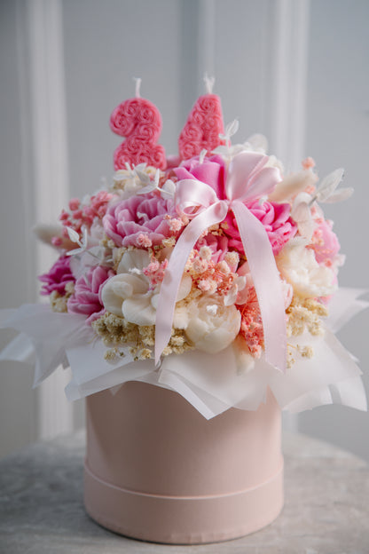 Birthday bouquet of candles