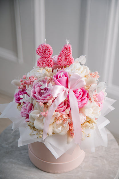 Birthday bouquet of candles
