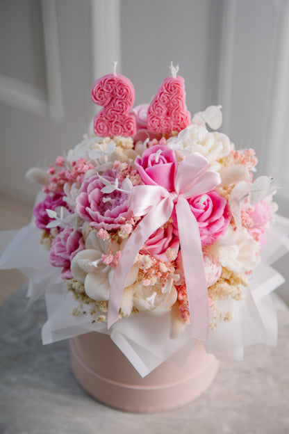 Birthday bouquet of candles