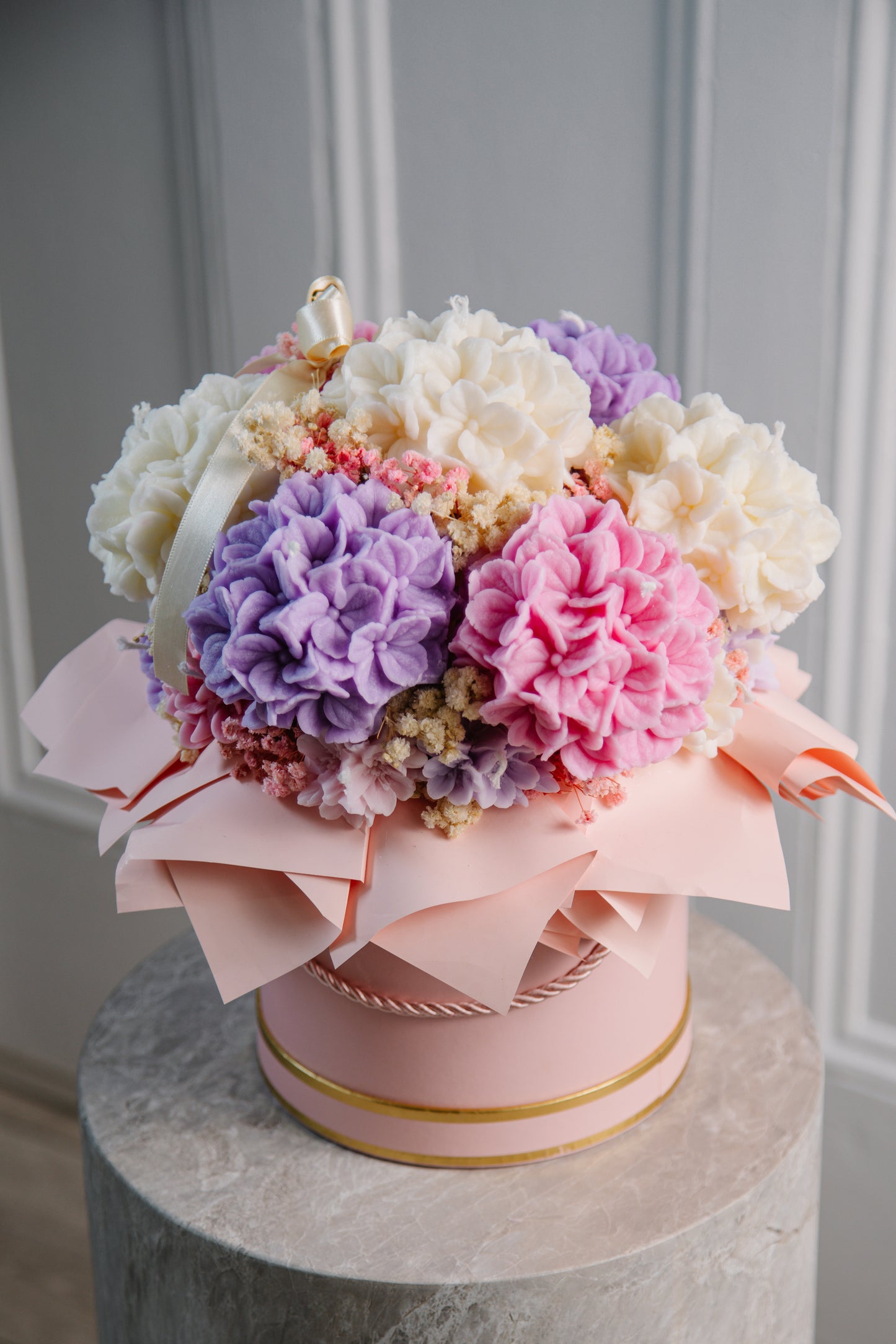 Hydrangea Candle Bouquet