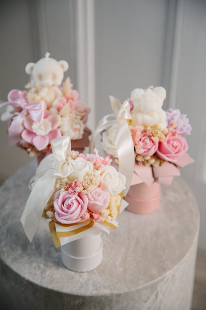 Teddy Bear Candle Bouquet