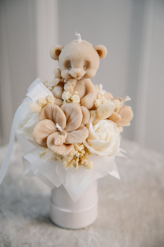Teddy Bear Candle Bouquet