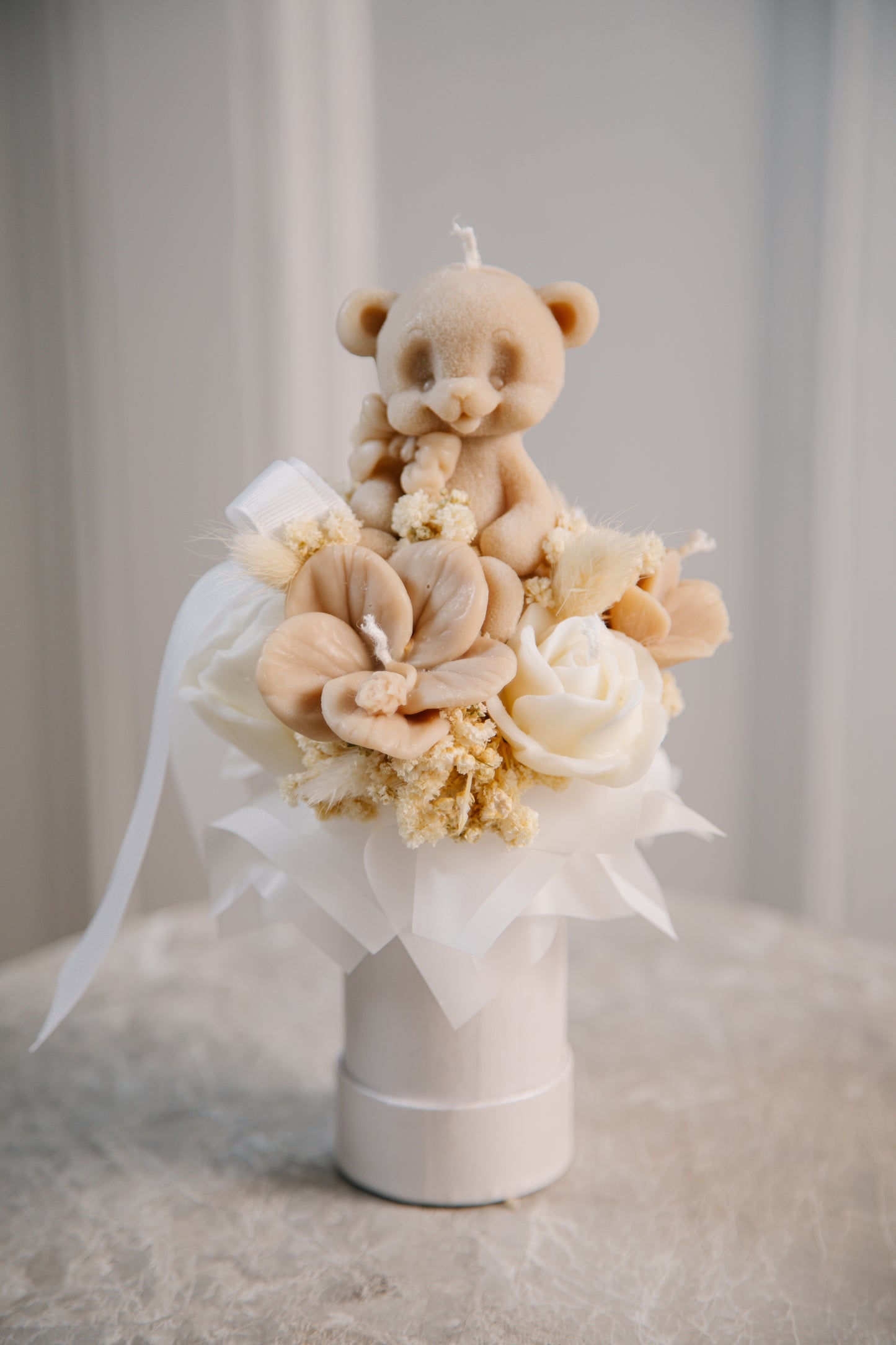 Teddy Bear Candle Bouquet