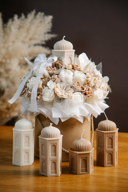 Ramadan Mubarak Pillar Candles