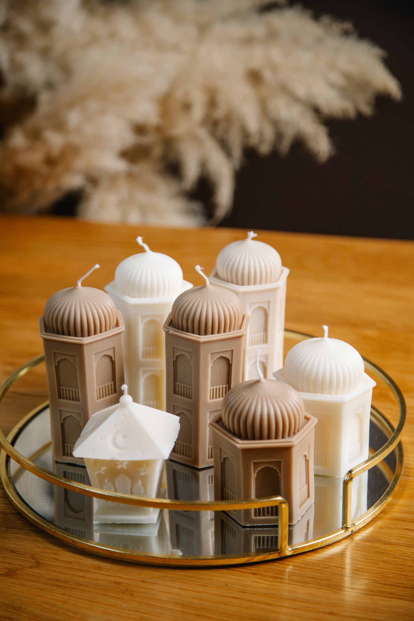 Ramadan Mubarak Pillar Candles