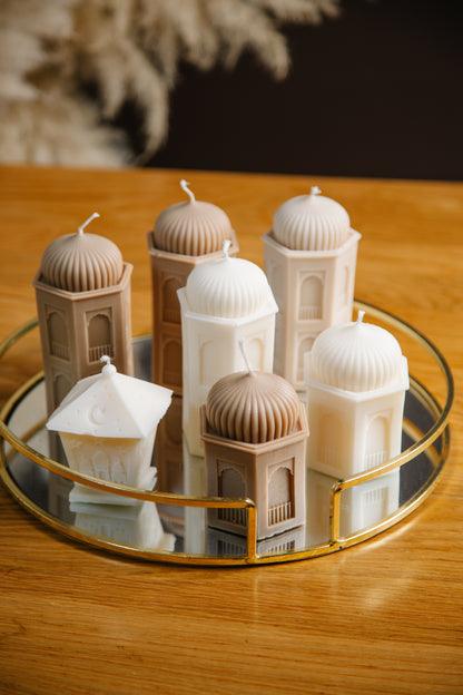 Ramadan Mubarak Pillar Candles