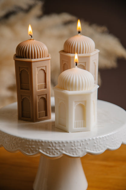 Ramadan Mubarak Pillar Candles