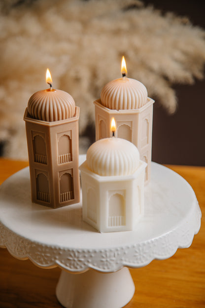 Ramadan Mubarak Pillar Candles