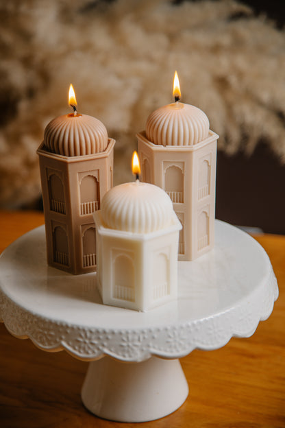 Ramadan Mubarak Pillar Candles