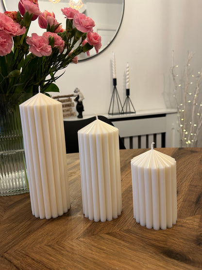 Thick Ribbed Candle