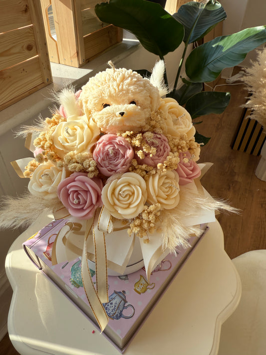 Puppy Candle Bouquet