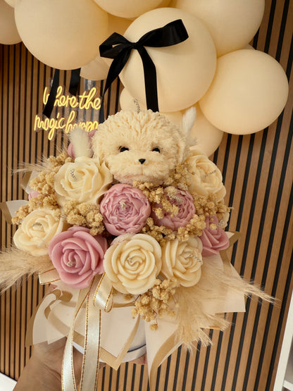 Puppy Candle Bouquet