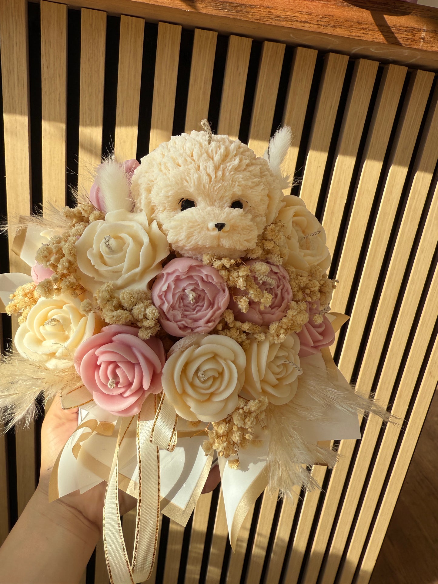 Puppy Candle Bouquet