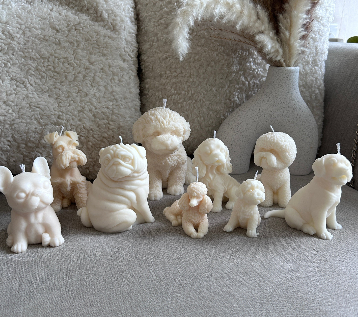 Small Frenchie Dog Candle