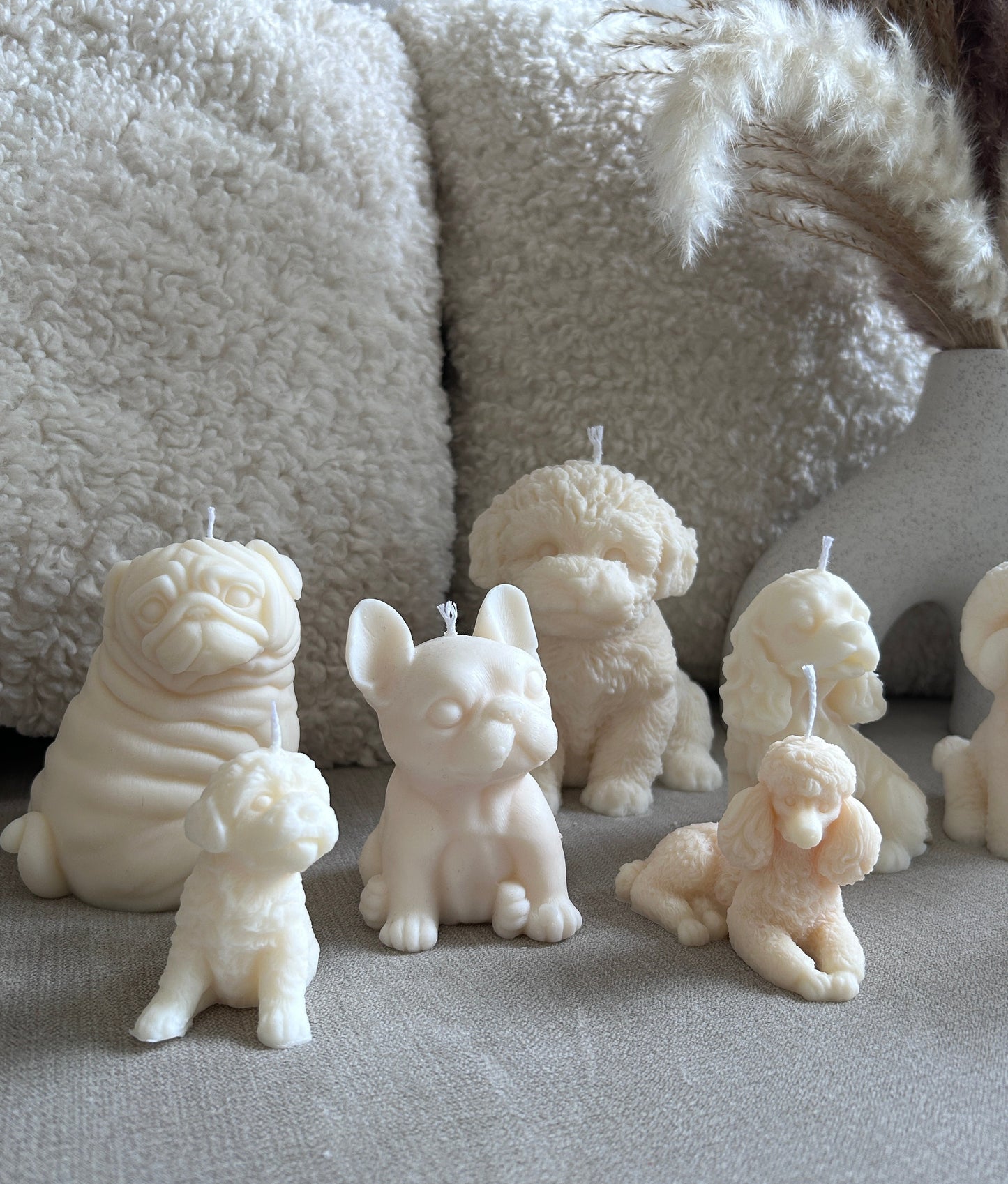 Small Frenchie Dog Candle