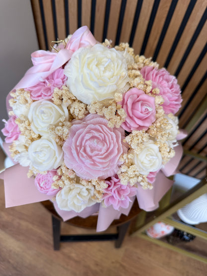 Peony Candle Bouquet