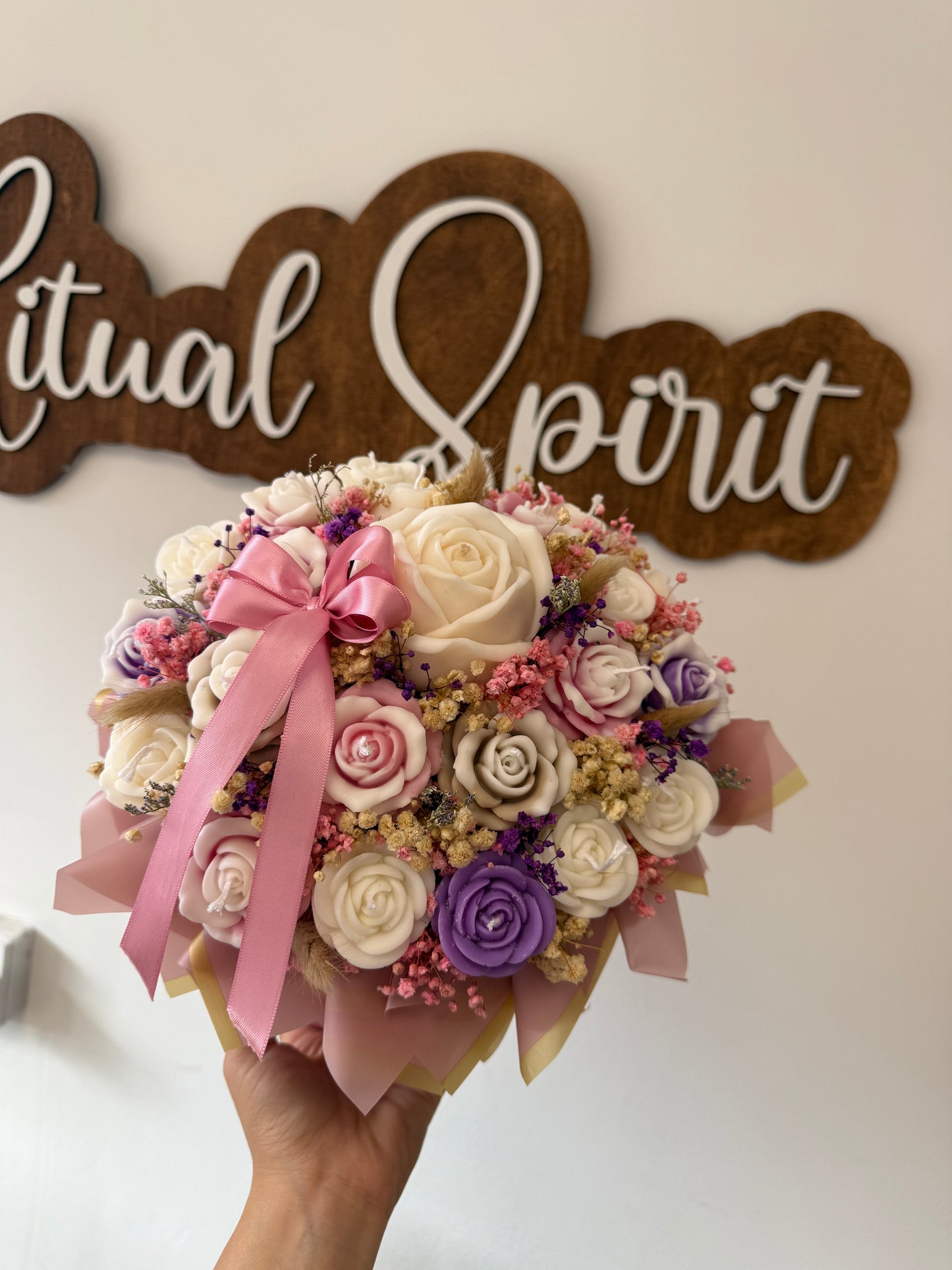 Rose Candle Bouquet
