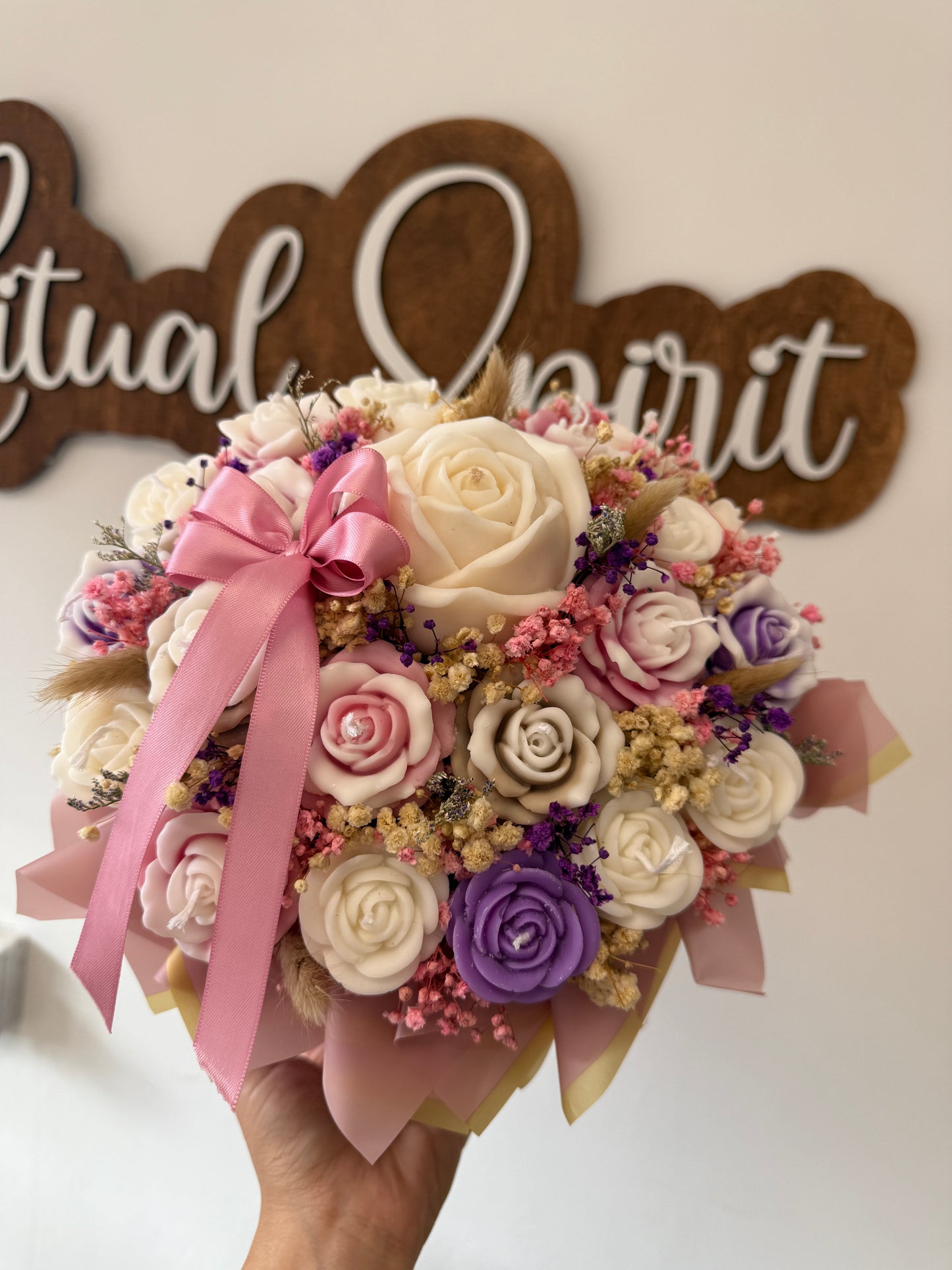 Rose Candle Bouquet