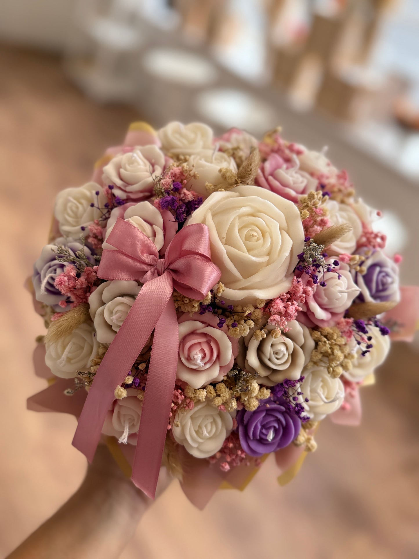 Rose Candle Bouquet