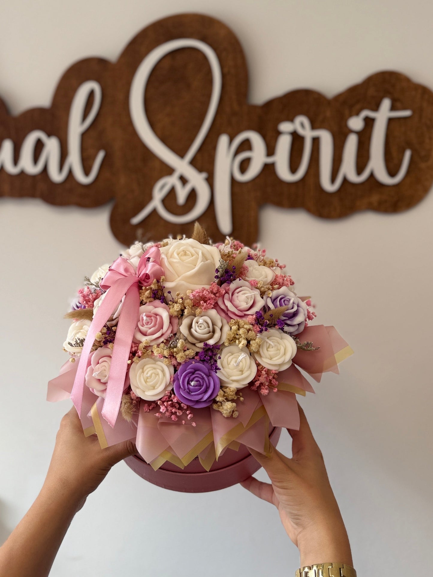 Rose Candle Bouquet
