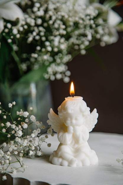 Small Cherub Candle