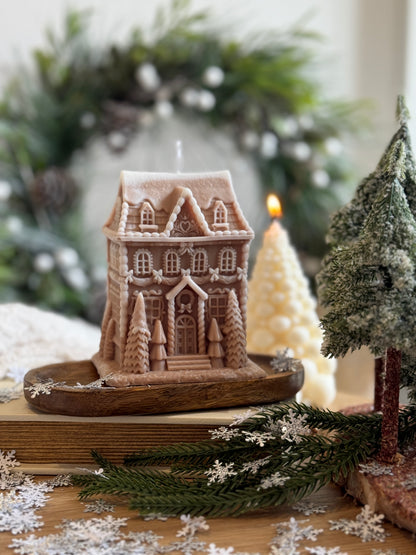 Gingerbread House Statement Candle