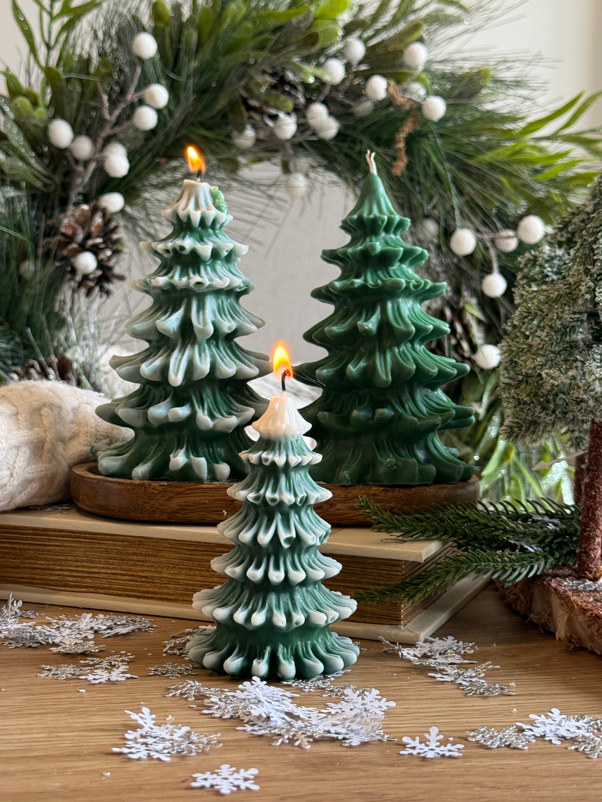 Winter Wonderland Tree Candle – Handmade Soy Wax