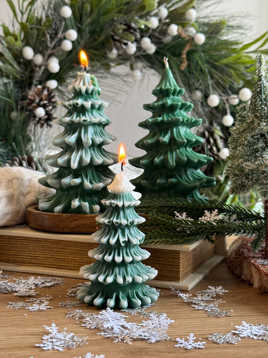 Winter Wonderland Tree Candle