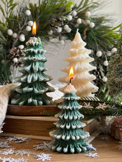 Winter Wonderland Tree Candle – Handmade Soy Wax