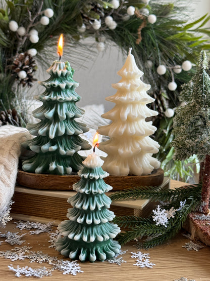Winter Wonderland Tree Candle