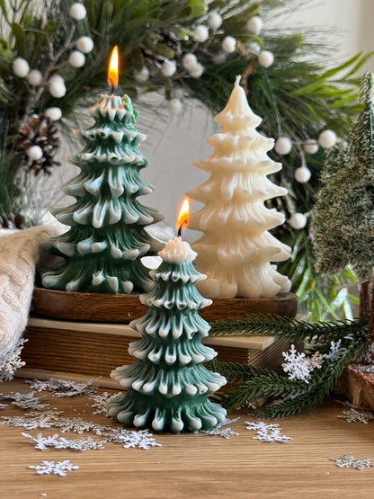Winter Wonderland Tree Candle