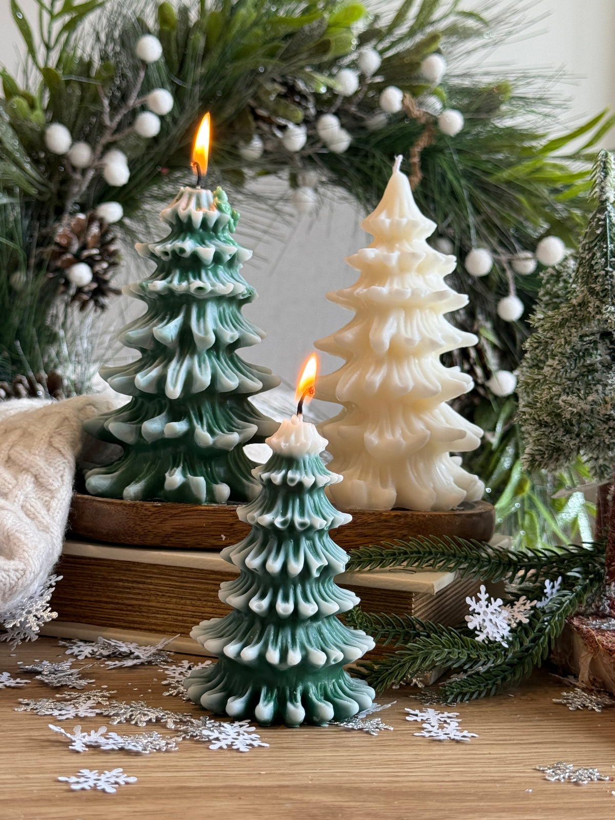 Winter Wonderland Tree Candle – Handmade Soy Wax
